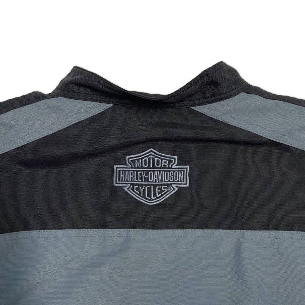 Harley-Davidson Jacket Mens Large Nylon Full Zip Pockets 97533-10VM 2009 Vtg - Picture 5 of 15